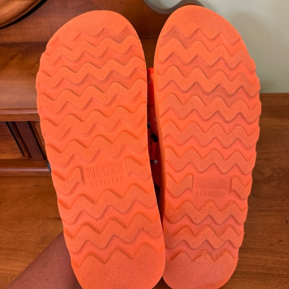 Billionaire Boys Club Orange sandals BB Space Walker II slide men’s size 13 y2k - Picture 6 of 9
